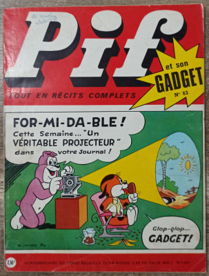 Pif Gadget// no. 1301, mai 1970, lipsa gadget, decupatura foto