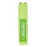 Evidentiator Verde cu Radiera, V&acirc;rf Plat, CMCLASS