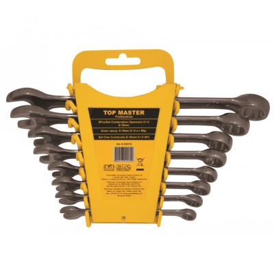 Set chei combinate 8 piese CrV 8-19mm, Topmaster 235112 foto