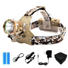 Lanterna Frontala de Cap Camouflage, Sofia CONCEPT?, 2 Acumulatori 1200Mah, Unghi 60?, Rotire 90 ? foto