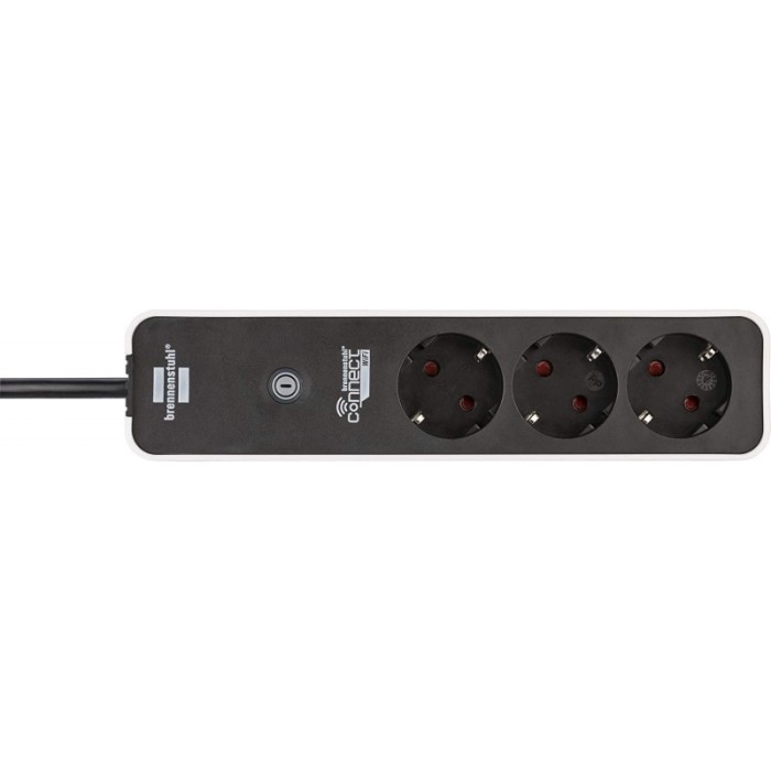 Prelungitor Smart Brennenstuhl Connect Ecolor Wi-Fi, 3 x prize, control vocal Alexa/Google