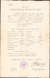 HST A1904 Certificat școlar 1906 Făgăraș elevă rom&acirc;ncă ortodoxă