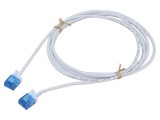 Cabluri patch U/UTP 6a 2m alb 32AWG aurit LSZH, Goobay