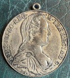 TALER FALS MARIA TEREZA, REPLICA DE COLECTIE CU AGATATOARE/ MATERIAL: CUPRU-NICKEL/ VEZI POZE !