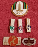 Lot 6 insigne - Olimpiada MOSCOVA 1980