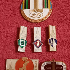 Lot 6 insigne - Olimpiada MOSCOVA 1980