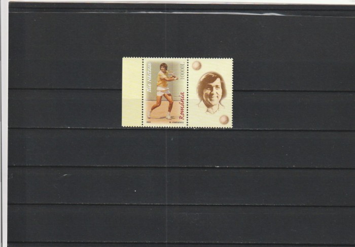 ROMANIA 2004 LP 1662 b ILIE NASTASE UN AS INTRE ASI VINIETA DREAPTA MNH NESTAMP