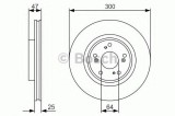 Disc frana HONDA CR-V II (RD) (2001 - 2006) BOSCH 0 986 479 R24