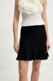 Answear Lab fustă culoarea negru, mini, evazati