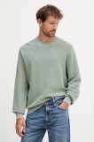 Armani Exchange pulover de bumbac culoarea verde, XM000915 AF11967