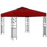 VidaXL Pavilion, roșu vin, 3 x 3 m