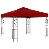 Pavilion, rosu vin, 3 x 3 m GartenMobel Dekor, vidaXL