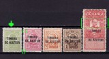 Cumpara ieftin ✅RO 1915 " Carol I uzuale/fiscal supratipar TIMBRU DE AJUTOR " , serie MLH , varietate la 5B ancrasat , puncte pe 10 B , linii albe pe fiscal 5 Lei