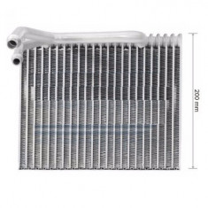 Evaporator aer conditionat Renault Megane 2 (M), 2002-2008 motor 1.6, benzina; 1.5 dci, 1.9 dci, 2.0 dci, diesel, full aluminiu brazat, 200x240x60 mm