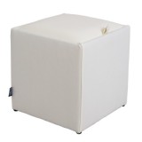TABURET BOX - IMITATIE PIELE - CORP ALB/CAPAC DIVERSE CULORI - Roz 21896