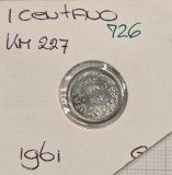 726 Peru 1 Centavo 1961, KM#227, excelenta
