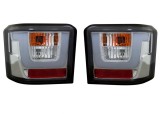 Set stopuri tuning VOLKSWAGEN TRANSPORTER (T4)/CARAVELLE/MULTIVAN, 07.1990-03.2003, partea stanga+dreapta, Taiwan, LED+P21W+PY21W; transparent, argin