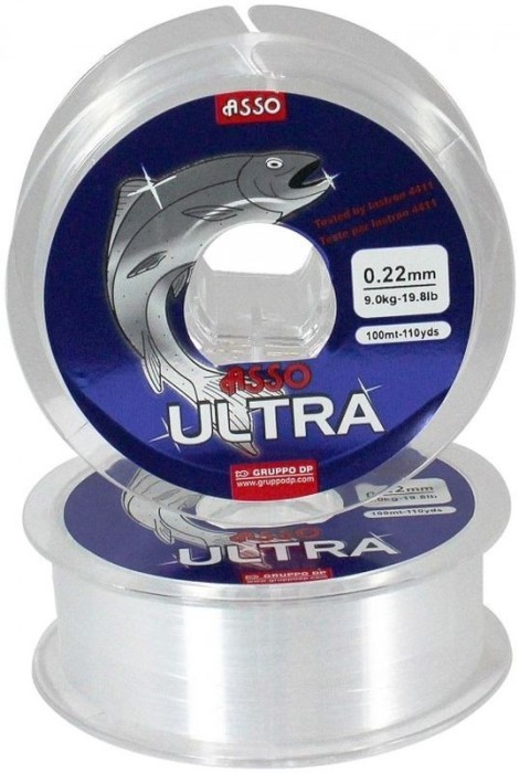 Fir Monofilament Asso Ultra Line, 9.00kg, 0.22mm, 100m