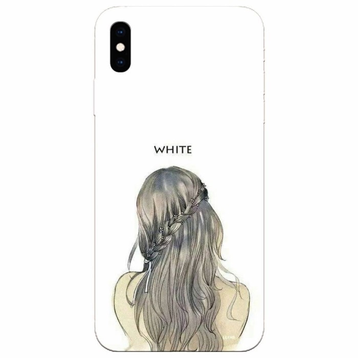 Husa silicon pentru Apple Iphone XS, White