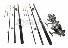 Kit 2 Lansete Feeder 3.9m Cu 2 Mulinete Long Cast Si Baitrunner foto