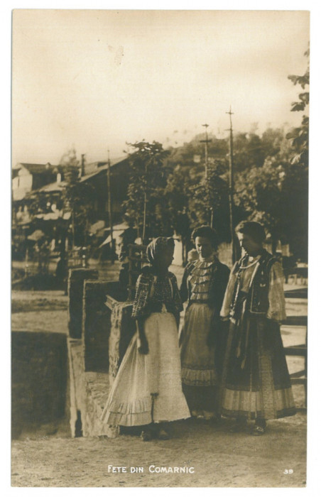 4954 - COMARNIC, Brasov, Ethnic women, Port Popular - old postcard - unused