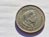 579. Moneda India 1 rupee 1989 (100th Anniversary of Nehru&#039;s Birth)