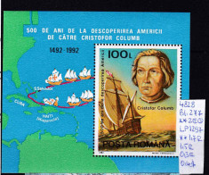 1992 500 ani de la desc. Am. de către C. Columb LP1297 Bl.277 MNH Pret 1,5+1 Lei foto