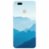 Husa silicon pentru Xiaomi Mi A1, Blue Mountain Crests