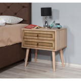 Noptiera Two - Nightstand 5, Stejar Sonoma, 61x40x60 cm