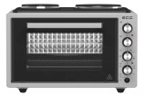 RESIGILAT - Cuptor electric ECG ETH 3701G, 37 L, putere maxima 2500 W, 2 plite, 40-230 &deg;C, rotisor