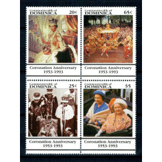 Dominica 1993 - Regina Elisabeta II, jubileu, serie neuzata