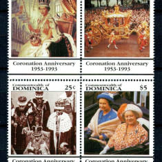 Dominica 1993 - Regina Elisabeta II, jubileu, serie neuzata