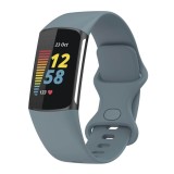 Cumpara ieftin Bratara siliconica Edman pentru Fitbit Charge 5, marimea S, Albastru