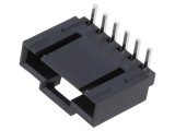 Conector Cablu-Placă 2,54mm 6 Pini THT 90&deg;, MOLEX