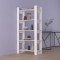 vidaXL Bibliotecă/Separator cameră, alb, 80x35x160 cm, lemn masiv pin 813910