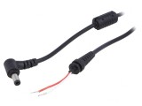 Cablu DC 5,5/2,5 mm Negru 1,2m, Akyga