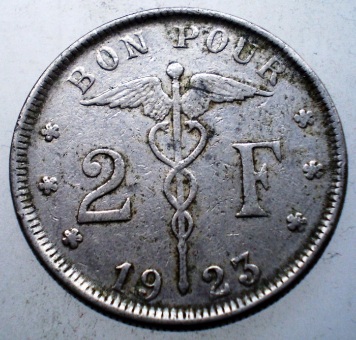 1.552 BELGIA 2 FRANCS FRANCI 1923 BELGIQUE