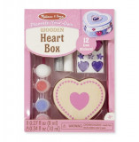 Cutie de decorat din lemn Inimioara, Melissa &amp; Doug