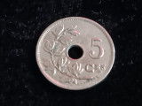 M3 C50 10 - Moneda foarte veche - Belgia - 5 centimes - 1925, Europa