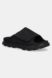 UGG papuci din nubuc Solano Slide bărbați, culoarea negru, 1167651-BLK