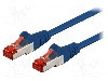 Cablu patch cord, Cat 6, lungime 0.5m, S/FTP, Goobay - 95462