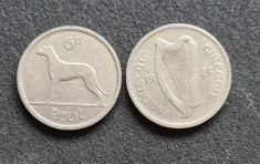 Irlanda 6 pence 1928 foto