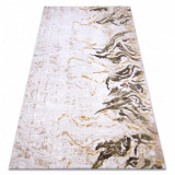 Covor acril DIZAYN 123 bej / galben, 80x300 cm, Dreptunghi