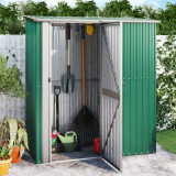 Cumpara ieftin Șopron pentru grădină, verde, 180,5x97x209,5 cm, oțel zincat