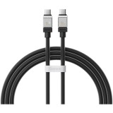 CABLU alimentare si date Baseus, Fast Charging Data Cable pt. smartphone, USB Type-C (T) la USB Type-C (T), E-marker, 100W, 1m, negru, CAKW000201 (inc