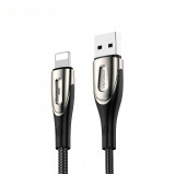 Cablu De &icirc;ncărcare Rapidă Din Seria Joyroom Sharp USB-A - Lightning 3A 2m Negru (S-M411) S-M411-2M LIGHTNING BLACK