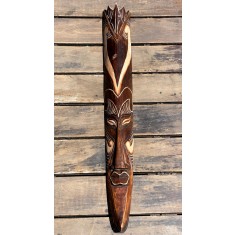 Masca din lemn cu tematica africata Tribal King, XXL