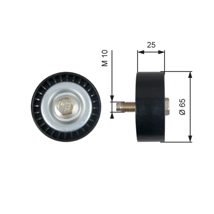 GATES T36322 DriveAlign&reg; Rola ghidare/conducere, curea transmisie