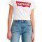 Tricou cu maneca scurta pentru femei Levi s The Perfect Tee, alb, S - OUTLET