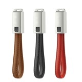 Cablu breloc pentru incarcare telefon iphone rosu